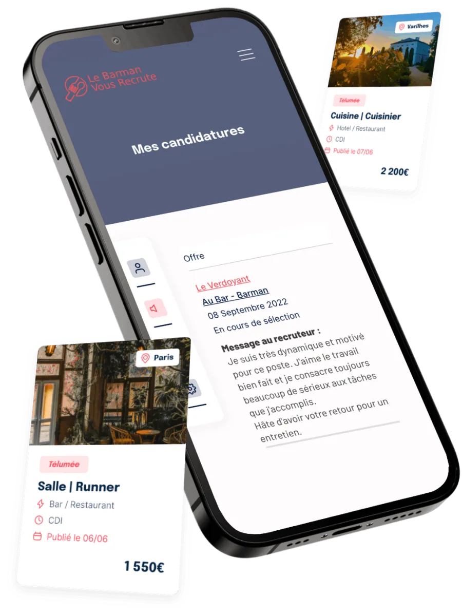 Suivi des candidatures sur mobile